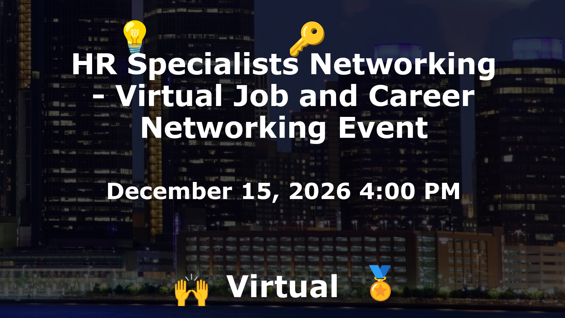 HR Specialists Networking - Virtual Job and Career Networking Event event image